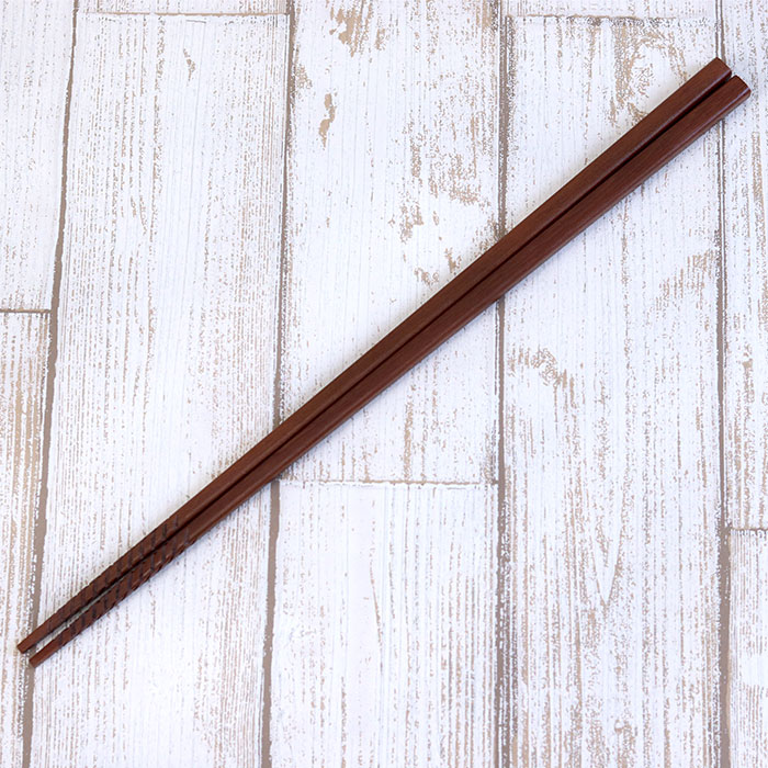 箸 木製 菜箸 四角 紫檀 約32cm メール便対応 : 曲げわっぱ弁当箱の
