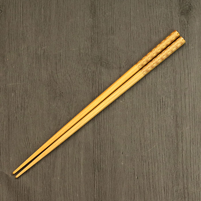 名入れ 箸 木製 食洗機対応 食器乾燥機対応 ナチュラル小紋 約23cm 全4種