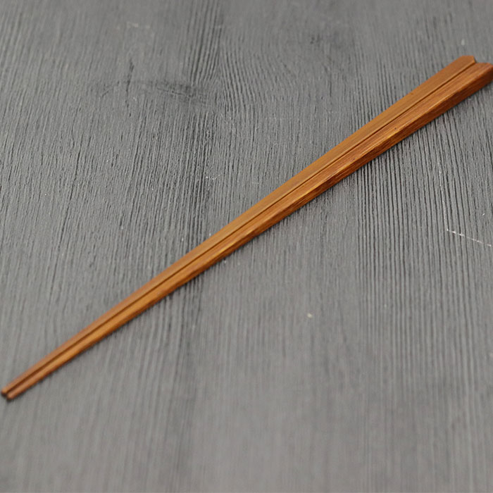 木製 ひのき 拭き漆 日本製 国産 箸 箸・箸箱セット :hs-513:曲げ 