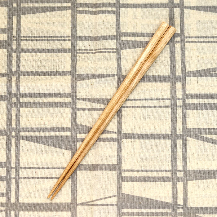 箸 日本製 国産 木製 先角 八角箸 さくら 桜 21cm メール便対応｜karinhonpo2951｜03