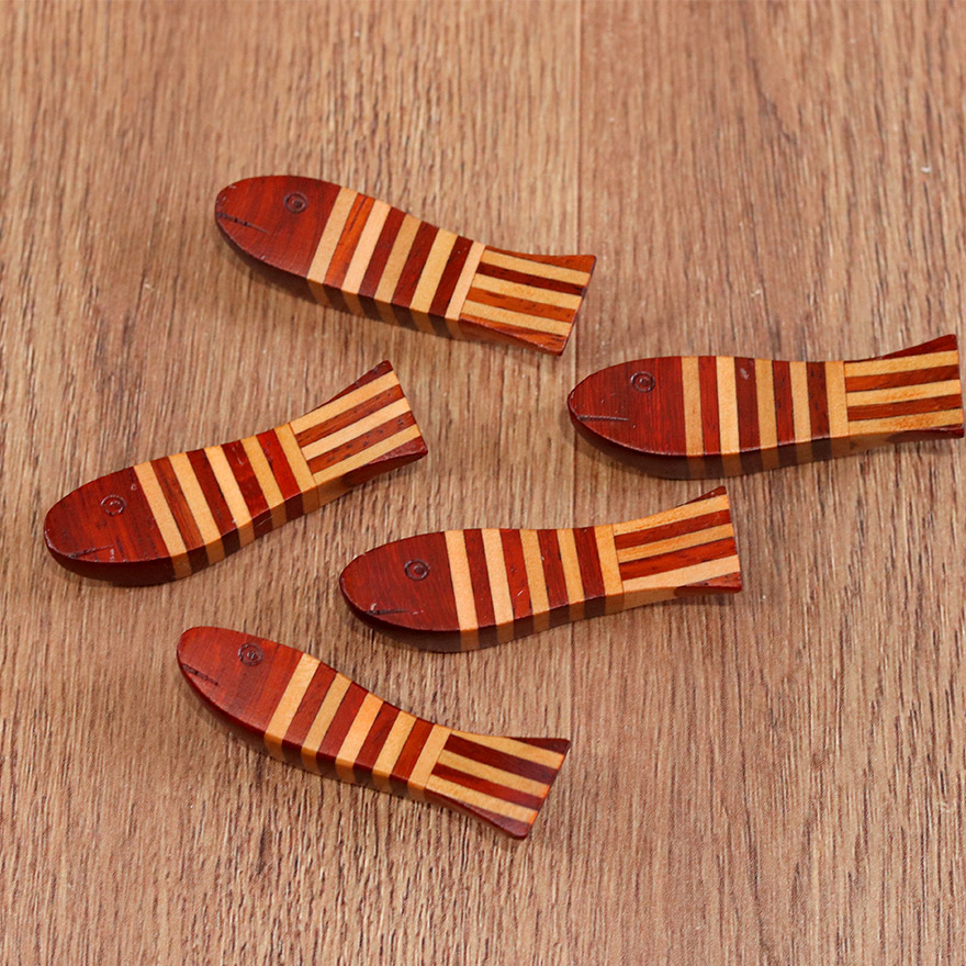 木製 箸置き 寄木 木の箸置き