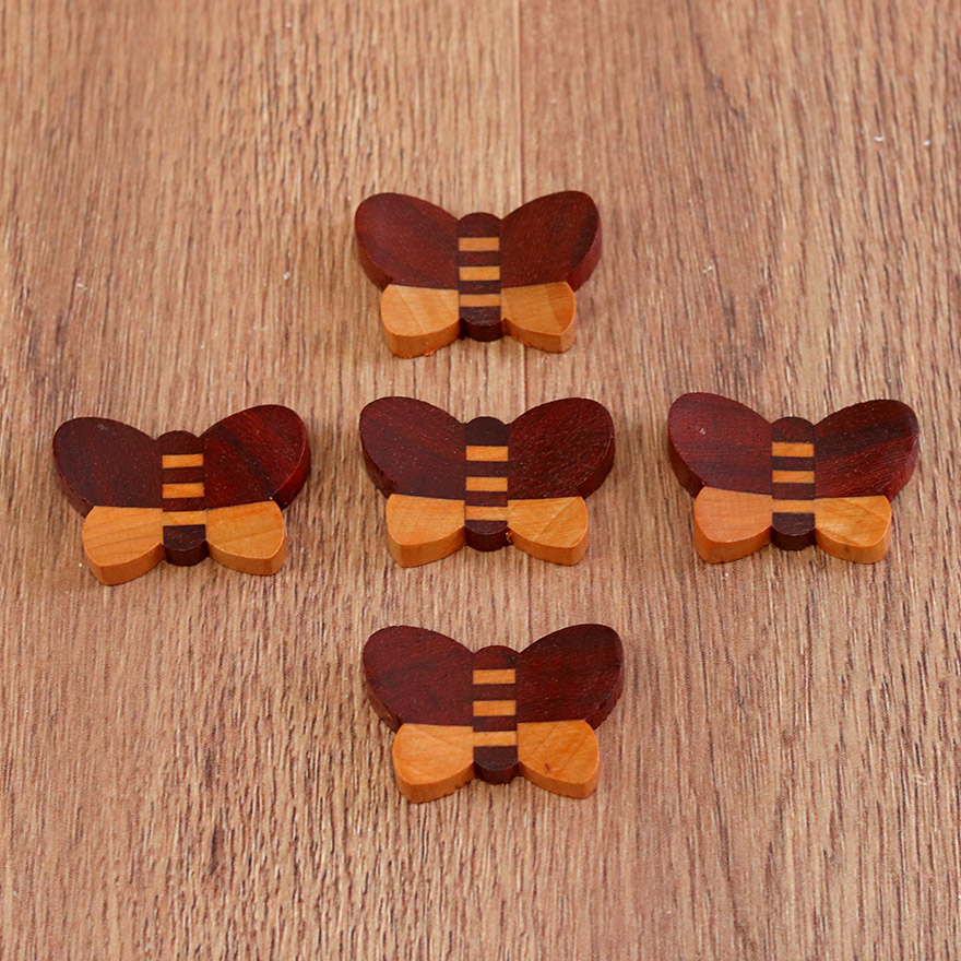 木製 箸置き 寄木 木の箸置き