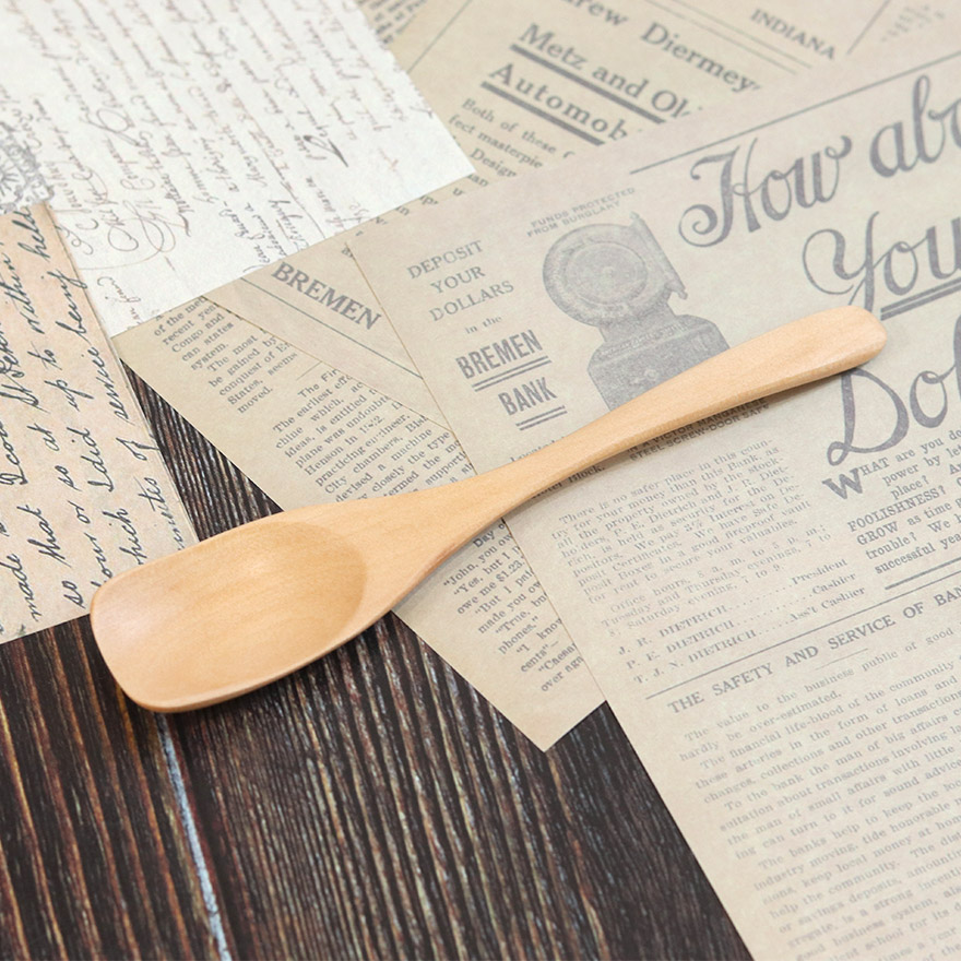 スプーン 木製 食洗機対応 ナノテックコーティング