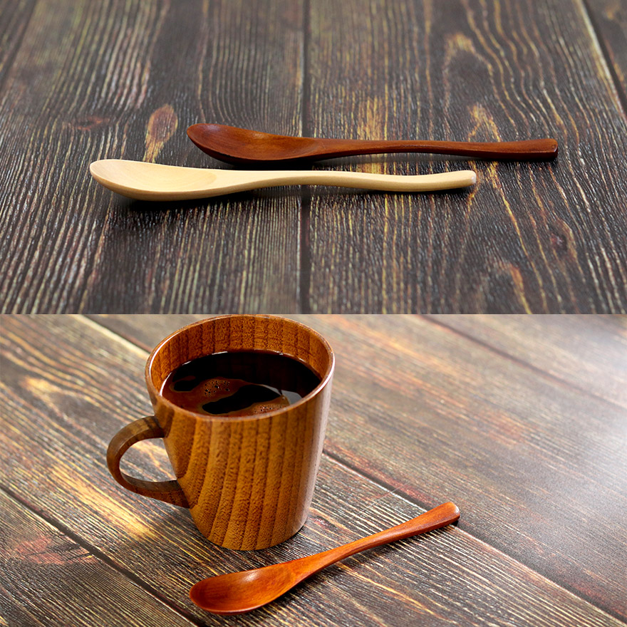 スプーン 木製 食洗機対応 ナノテックコーティング