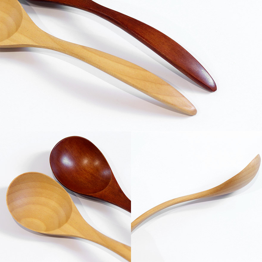 スプーン 木製 食洗機対応 ナノテックコーティング