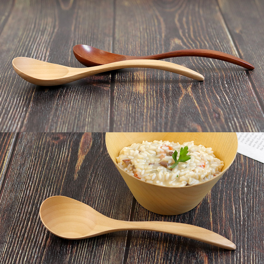 スプーン 木製 食洗機対応 ナノテックコーティング