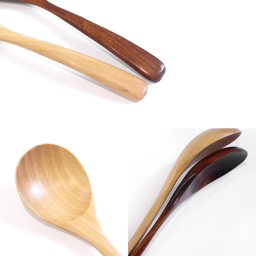 スプーン 木製 食洗機対応 ナノテックコーティング