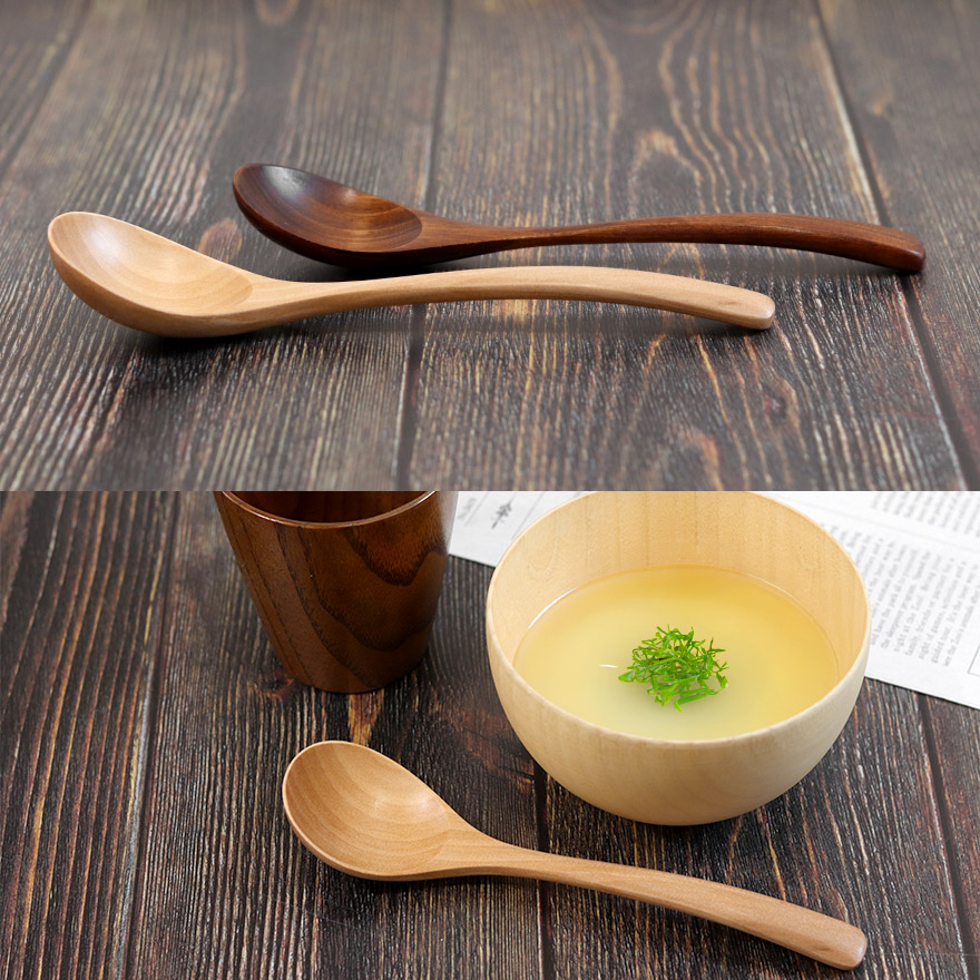 スプーン 木製 食洗機対応 ナノテックコーティング