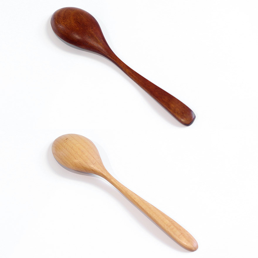 スプーン 木製 食洗機対応 ナノテックコーティング