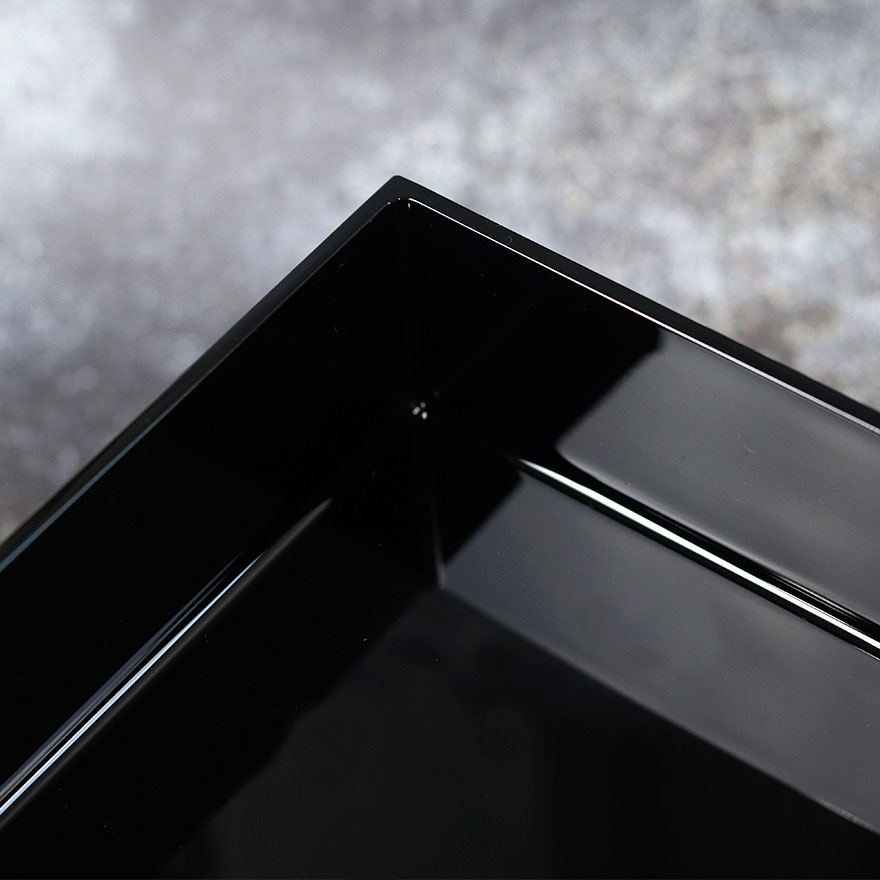 重箱 三段 お重 三段重 日月 黒 5寸 北市漆器 日本製 国産 箱入り 3段