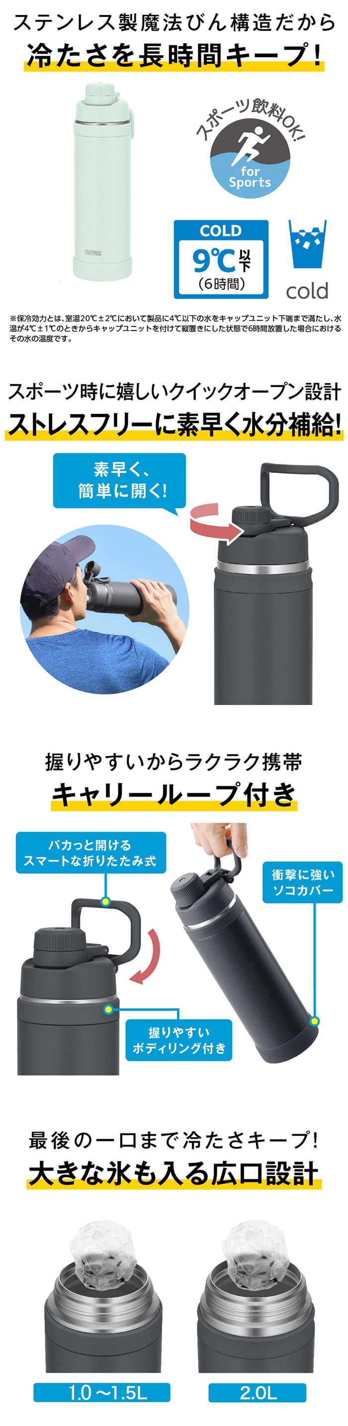 サーモス 水筒 1L 共通