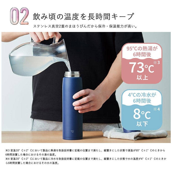 象印 水筒 シームレス 600ml 名入れ マグ ボトル ねこデザイン
