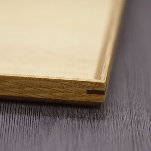 トレー お盆 木製 松屋漆器 タモ ナチュラル 正角盆 6.5寸 約19.7×19.7