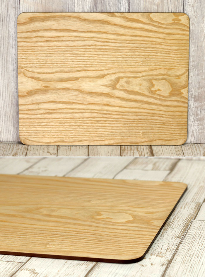 木製 お盆 トレー 両面長角敷膳 ランチョンマット : 曲げわっぱ弁当箱