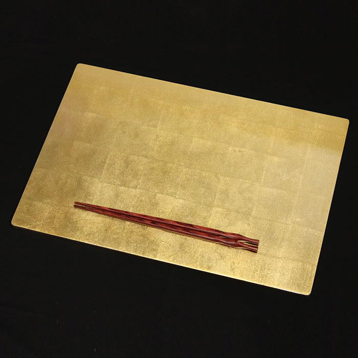 お盆 トレー おしゃれ 金色長角敷膳 小 ラン...の詳細画像4