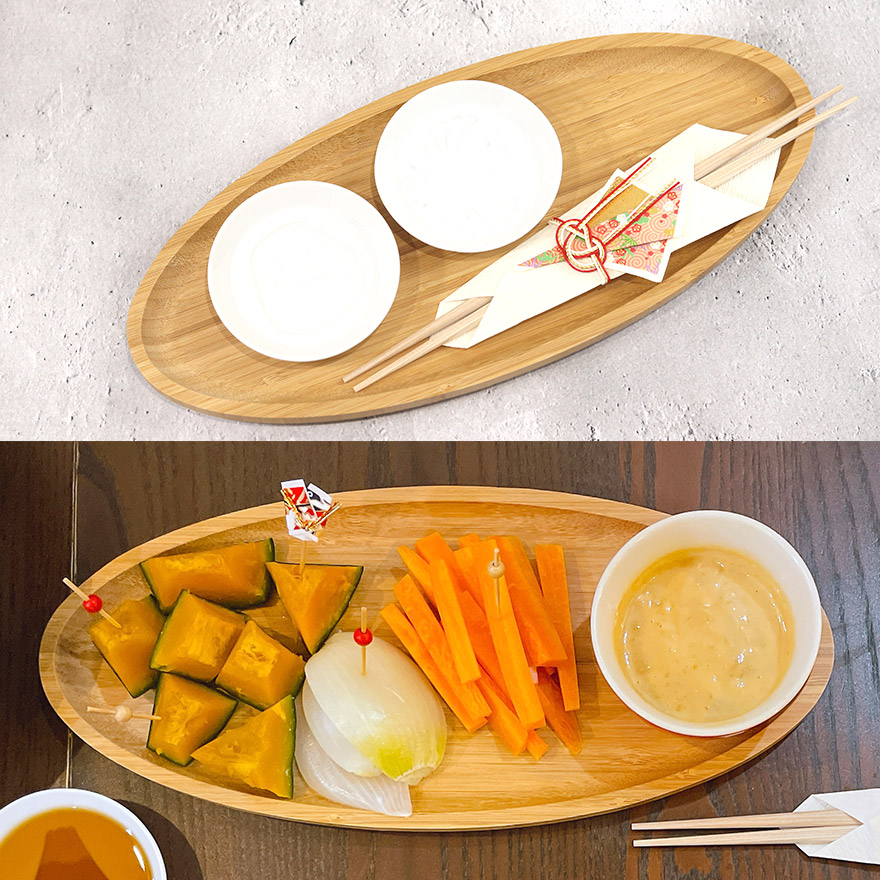 お盆 トレー 竹製 オーバル 小 おしゃれ かわいい ナチュラル
