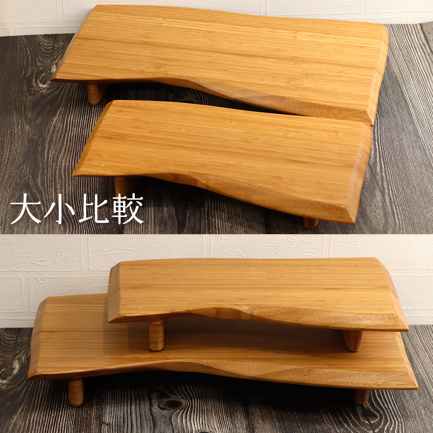 お盆 トレー 竹製 高台トレー 小 おしゃれ かわいい ナチュラル 業務用