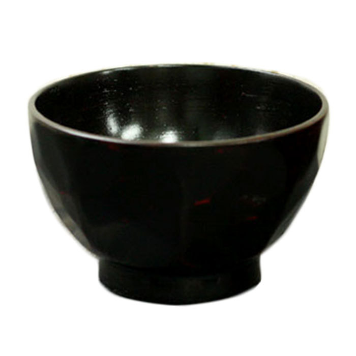 雑煮椀 お椀 筋彫り亀甲椀 赤 黒 全2種 慶弔 法事 法要 : 曲げわっぱ