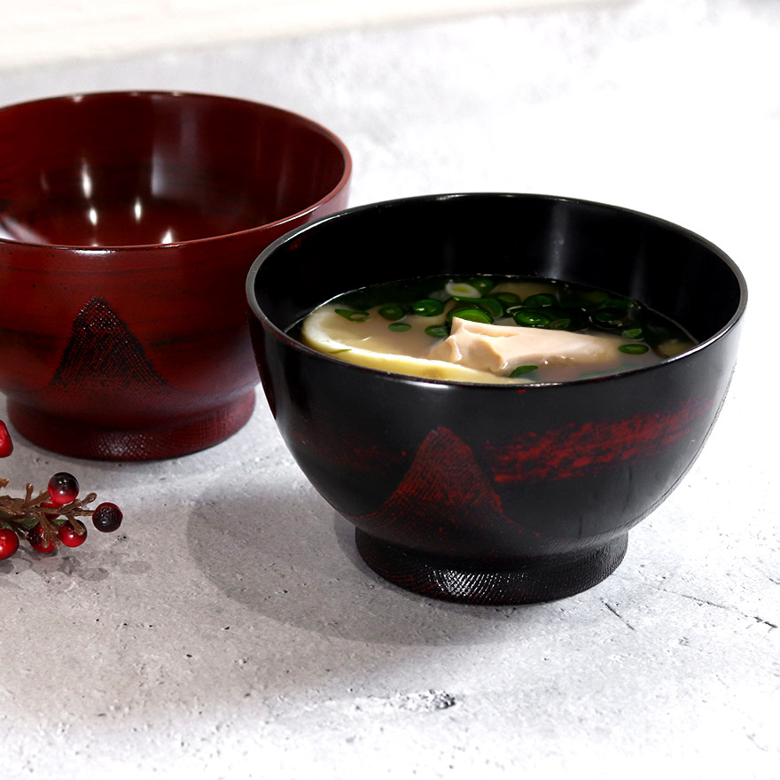 お椀 汁椀 布貼り 根来 曙 おわん 食器 おしゃれ かわいい 和