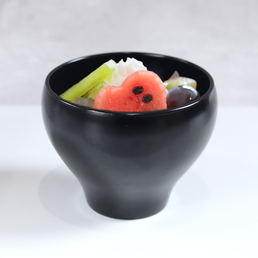 椀 デザートカップ 黒 おしゃれ かわいい 和 和食器 デザート モダン
