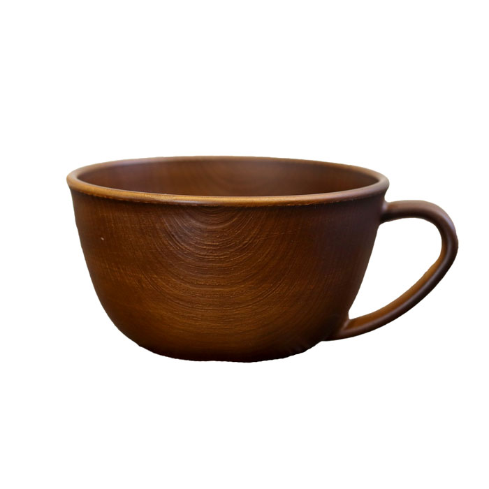 カップ 食洗機対応 電子レンジ対応 スープカップ アース PET 木目風