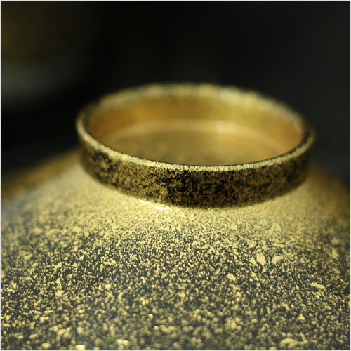 フタ付き雑煮椀 黒 金散らし 40平富士椀 5客セット 越前漆器 日本製