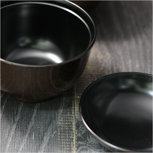 フタ付き吸物椀 金梨地 35千鳥吸物椀 5客セット 越前漆器 日本製 国産