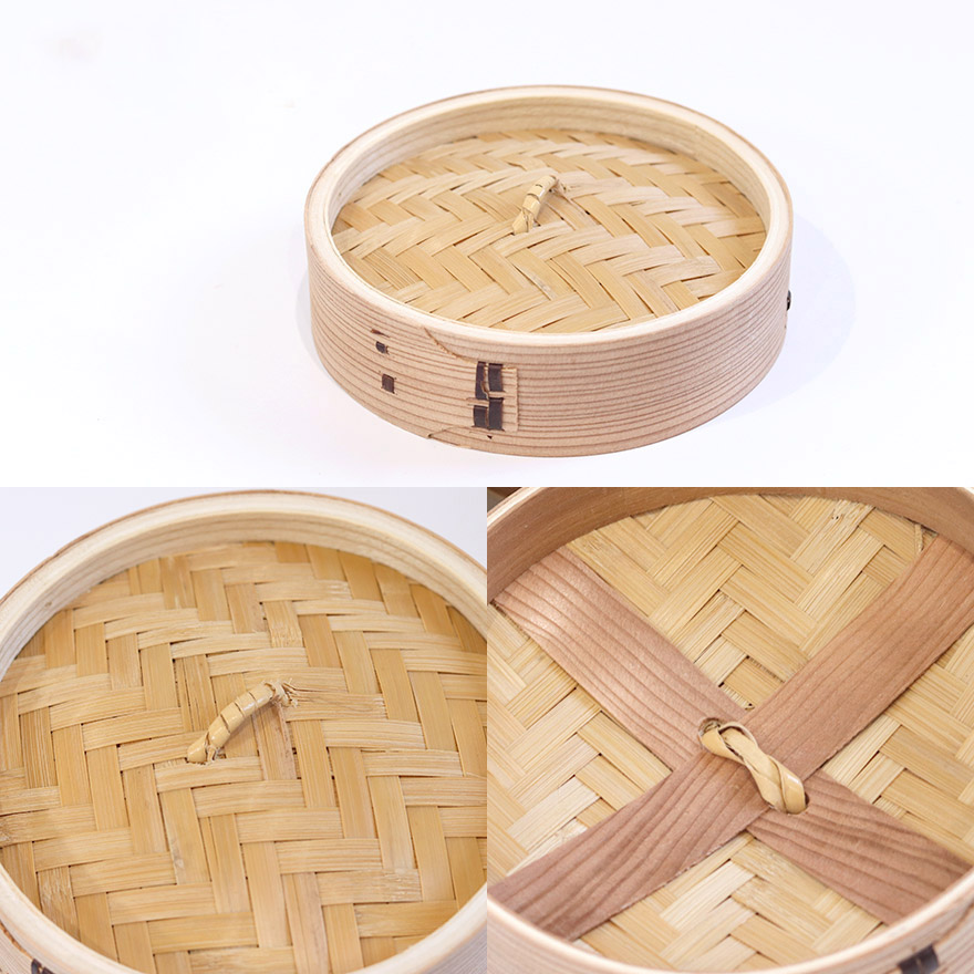 木製 杉 竹 せいろ 蒸し器 中華せいろ 2段 二段 15cm セイロ 蒸篭 フタ