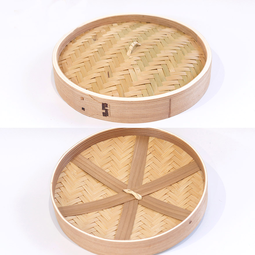 木製 杉 竹 せいろ 蒸し器 中華せいろ 2段 二段 24cm セイロ 蒸篭 フタ