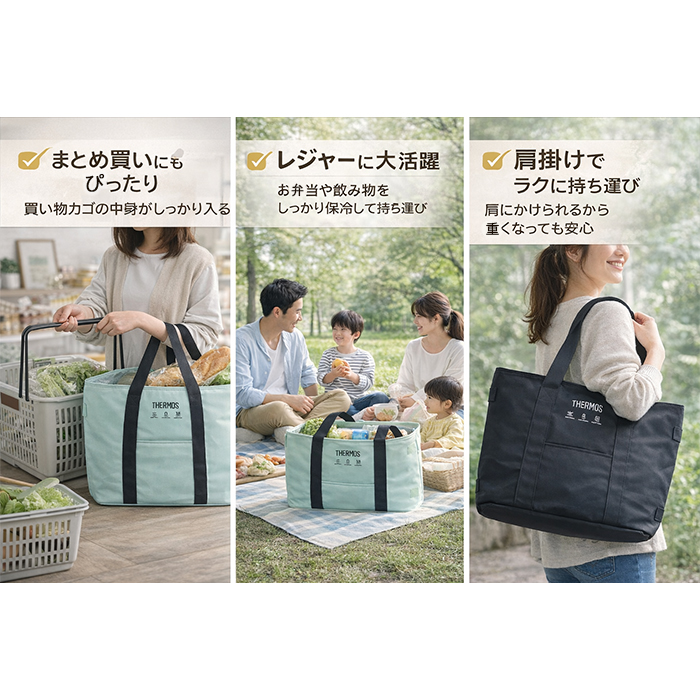 サーモス 保冷バッグ 大容量 36L 保冷トー...の詳細画像2