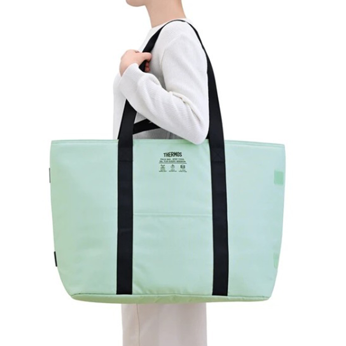 サーモス 保冷バッグ 大容量 36L 保冷トート おしゃれ 買い物バッグ エコバッグ レジバッグ スーパー ピクニック 運動会 キャンプ アウトドア クーラーバッグ 軽量 肩掛け ファスナー付き 人気 おすすめ レディース メンズ