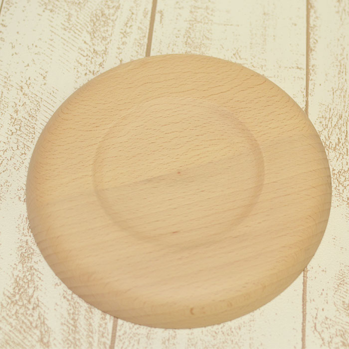 木製 皿 プレート ブナ 丸プレート 約18cm｜karinhonpo2951｜04