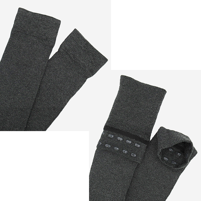 裏起毛で暖かいオーバーニーソックス