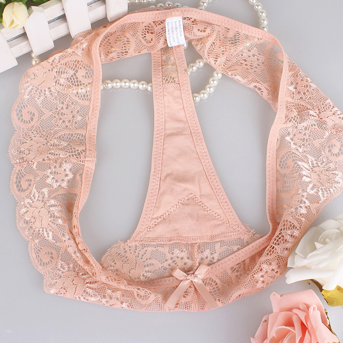 【プチプラ】 幅広サイドレースの透けるレディースTバック