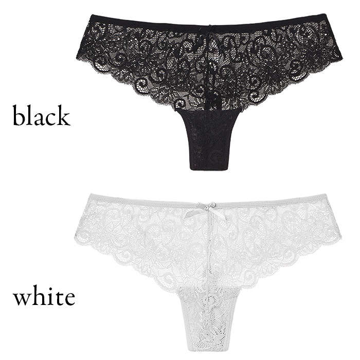 【プチプラ】 幅広サイドレースの透けるレディースTバック