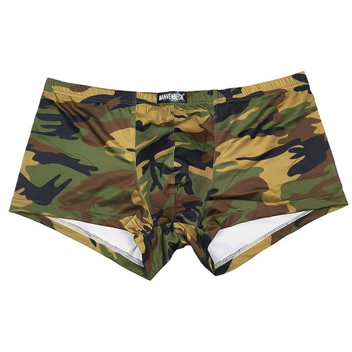 【送料無料】 迷彩柄ローライズメンズボクサーパンツ
