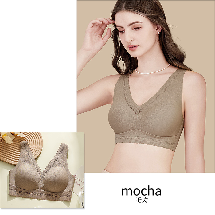 毎日着たくなる、花柄×シームレスブラ