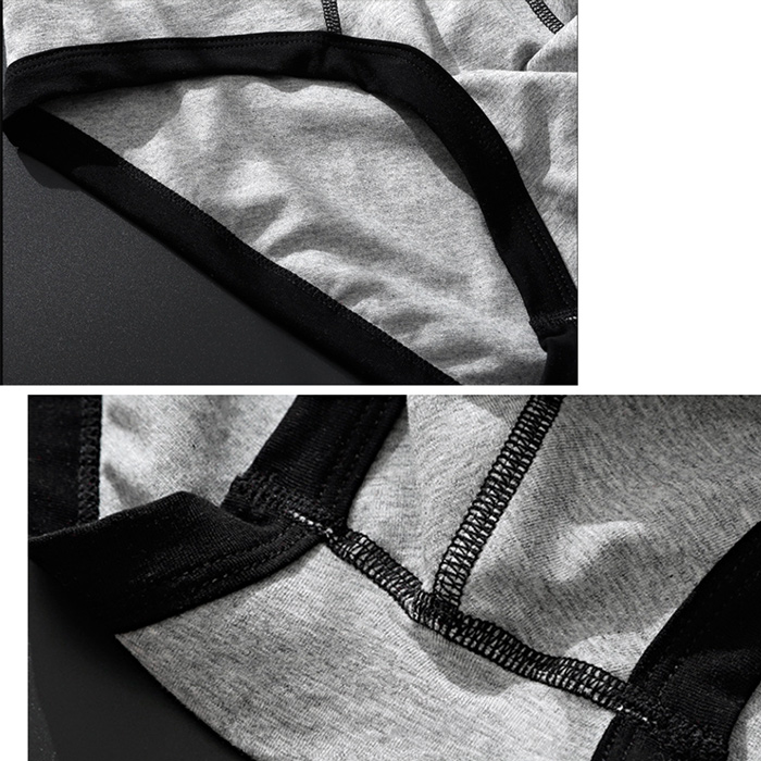 【送料無料】綿95% おしゃれなメンズ前閉じブリーフパンツ