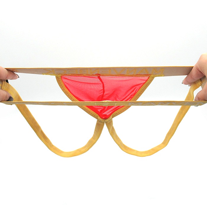 開放感がクセになる！すけすけメンズOバックショーツ