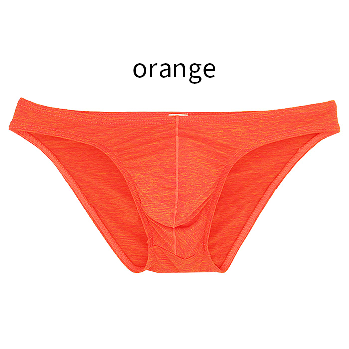 ピタピタローライズフィットの杢柄メンズビキニパンツ