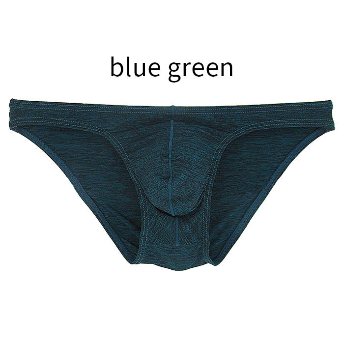 ピタピタローライズフィットの杢柄メンズビキニパンツ