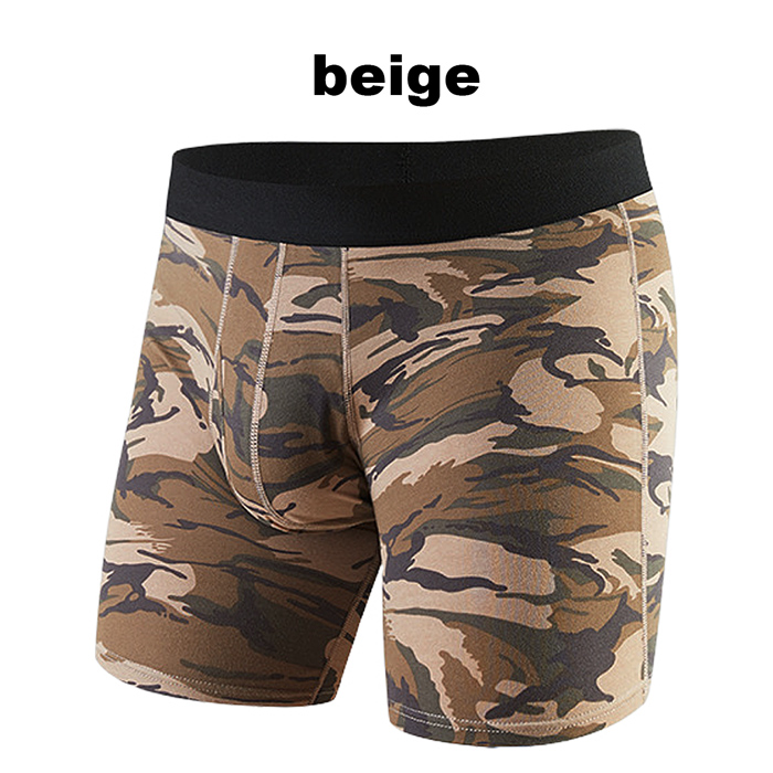 男らしさを引き立たせる 3部丈迷彩柄ボクサーパンツ