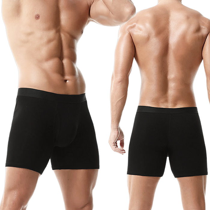 綿95％のやさしい肌ざわり、快適3分丈ボクサーパンツ