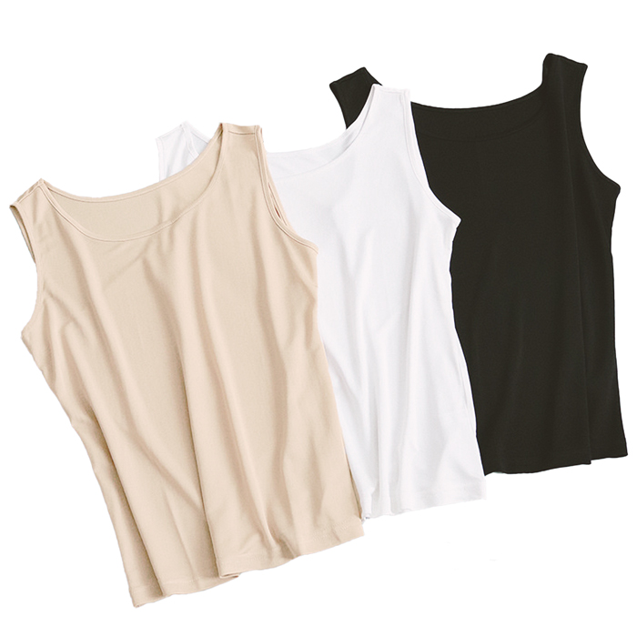 夏は涼しく、冬は暖かい！一度着たら戻れないSILKタンクトップ