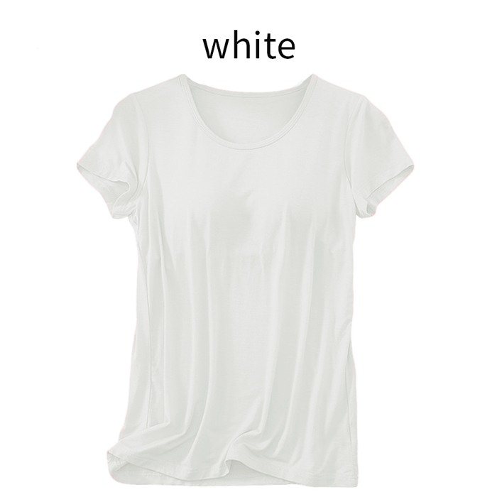 【送料無料】あったか＋3.1度 吸湿発熱カップ付き半袖インナー