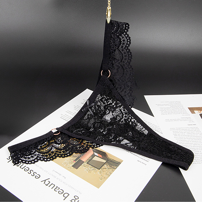 【プチプラ大特価】リング付き 透ける総レースのTバック