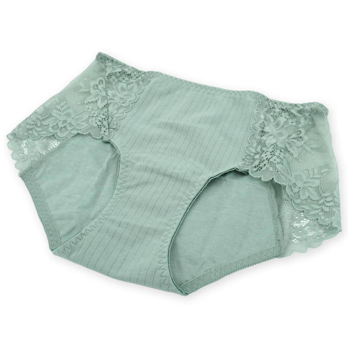 【送料無料】 サイドレースがかわいい 綿のサニタリーショーツ