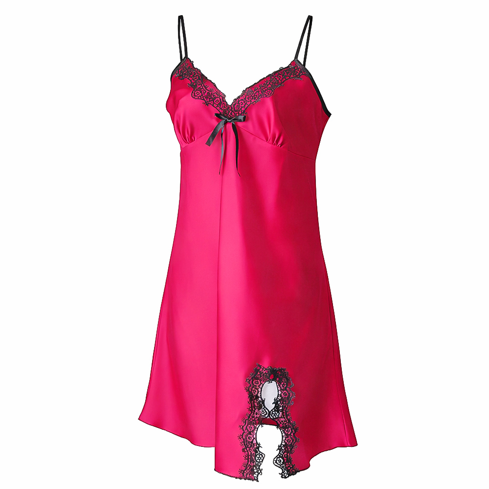 Ravijour★ベビードールワンピース★サテンレース★スリップ下着★パットあり ChouChou（シュシュ） スリップ レディース ベビードール レディース
