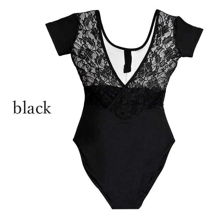 【送料無料】 綿混 大人用半袖バレエレオタード