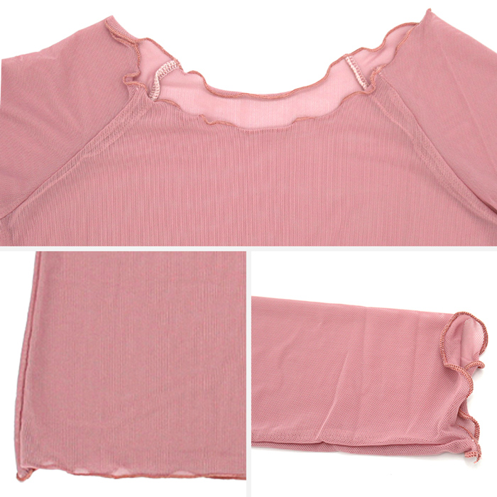 バレエ７分袖トップス